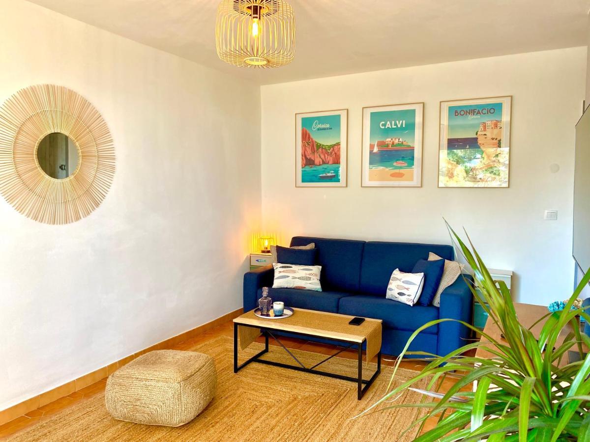 Appartement Ou Studio La Mer & La Plage A Vos Pieds Calvi 칼비 외부 사진